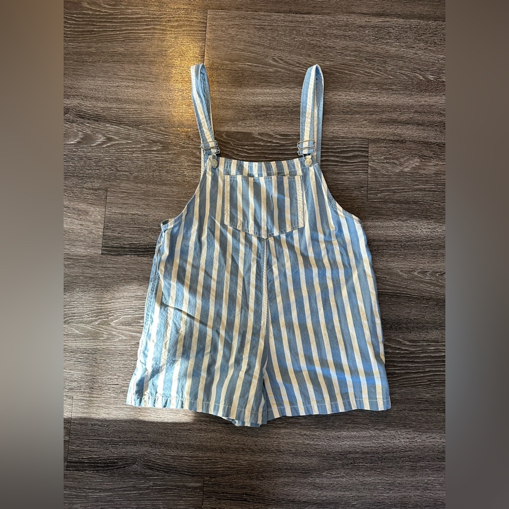 Zara Denim Overall Romper